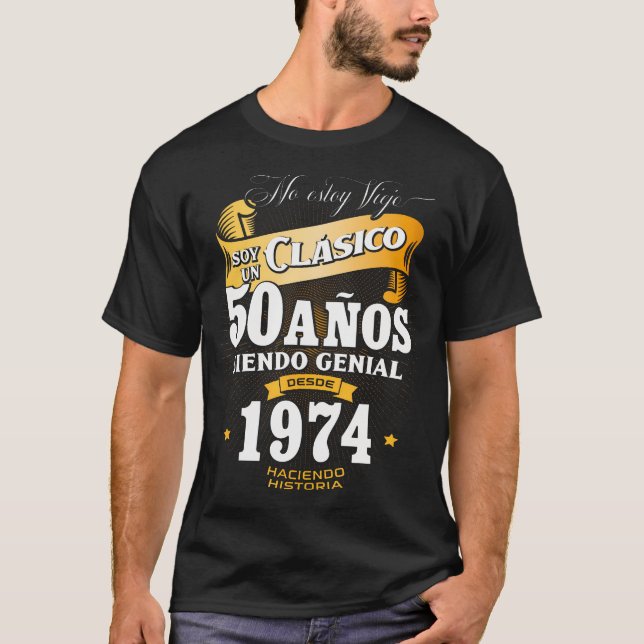 Camiseta 50.º Regalo De Cumpleaños Para Los Hombres En La C (Anverso)