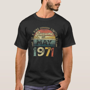 Camiseta 50.º Regalo De Cumpleaños Retro Mayo 1971 50 Años 