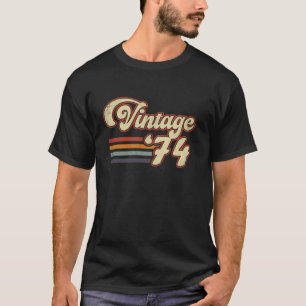 Camiseta 50.º regalo de cumpleaños Vintage 1974 Hombres Muj