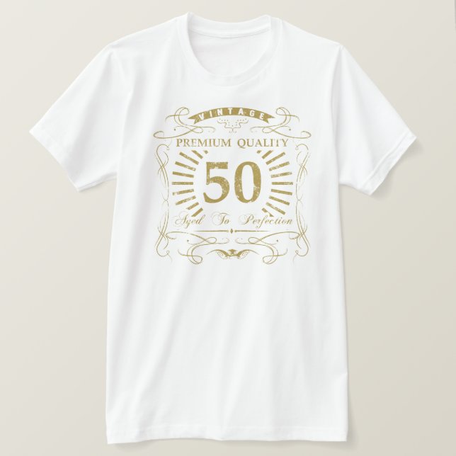 Camiseta 50.º regalo de la bolsa de cumpleaños (Anverso del diseño)