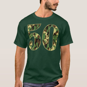 Camiseta 50.º soldado de cumpleaños número militar de 50 añ