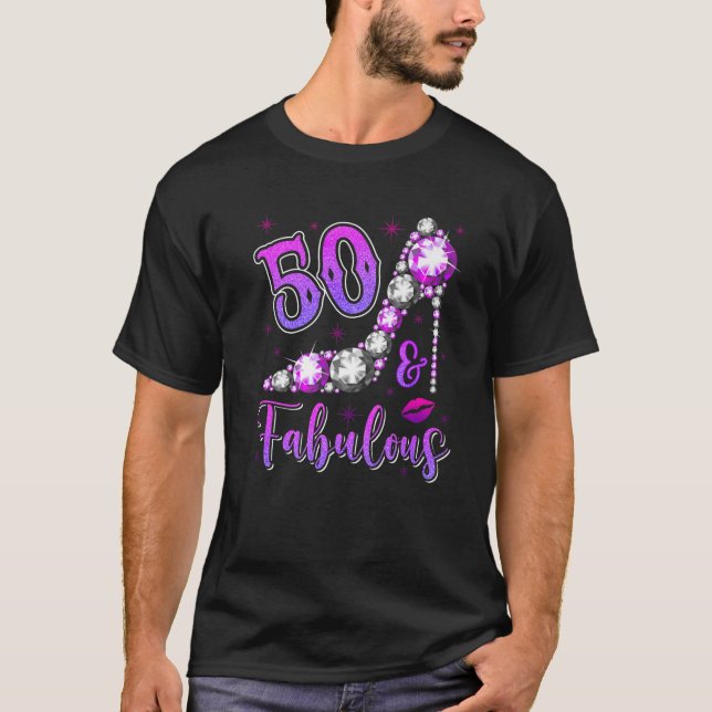 Camiseta 50.º Tee De Regalo De Cumpleaños Para Las Mujeres  (Anverso)