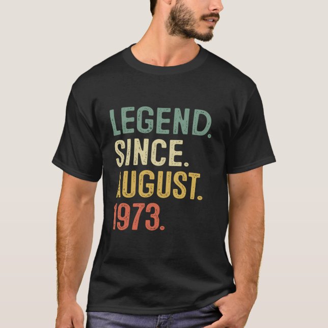 Camiseta 50 50Th Legend Since August 1973 (Anverso)