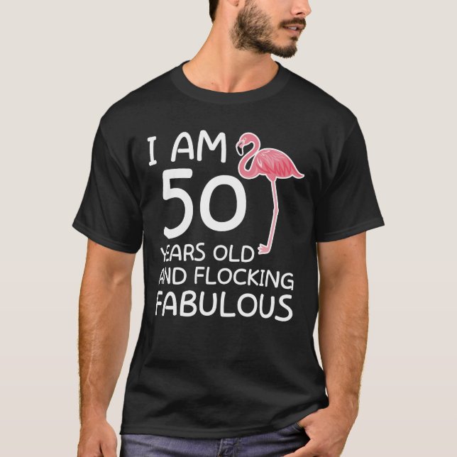 Camiseta 50.a congregación del cumpleaños del flamenco (Anverso)