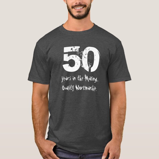 Camiseta 50.a ejecución divertida de la calidad del (Anverso)