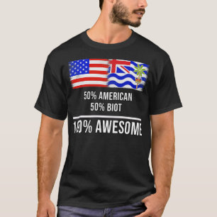 Camiseta 50 American 50 Biot 100 Awesome Gift para Biot Her
