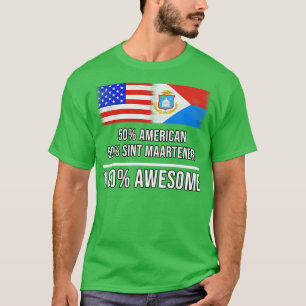 Camiseta 50 American 50 Sint Martener 100 Awesome Gift para