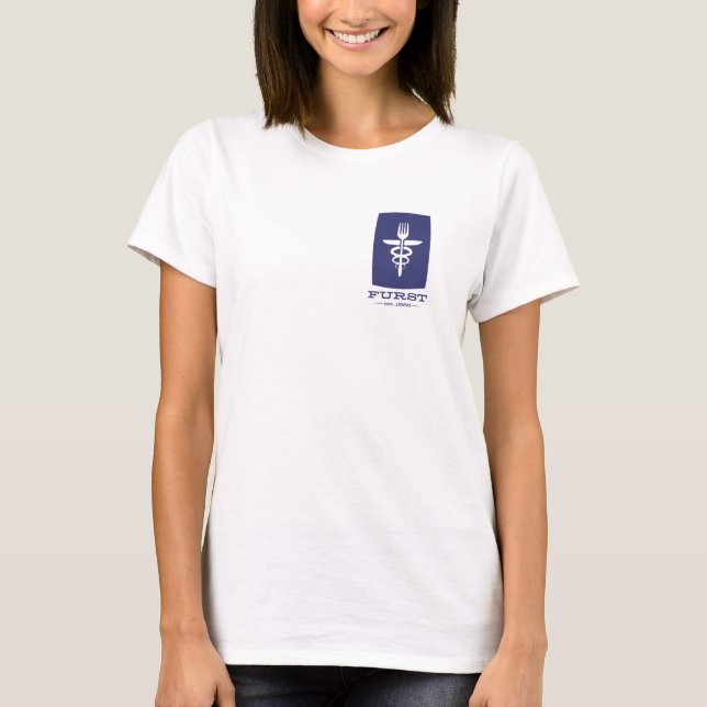 Camiseta 50° Aniversario - Azul femenino (Anverso)