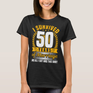 Camiseta 50° aniversario Boda, 50 años de matrimonio, Husba