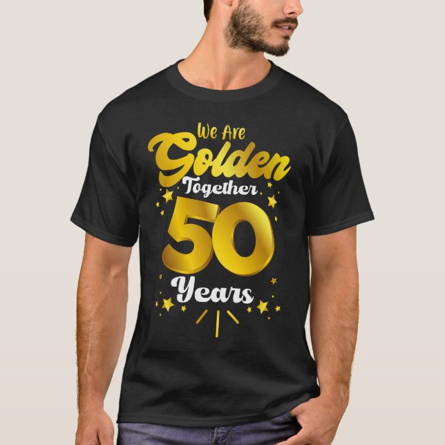 Camiseta 50° aniversario boda camisetas, 50° aniversario (Anverso)