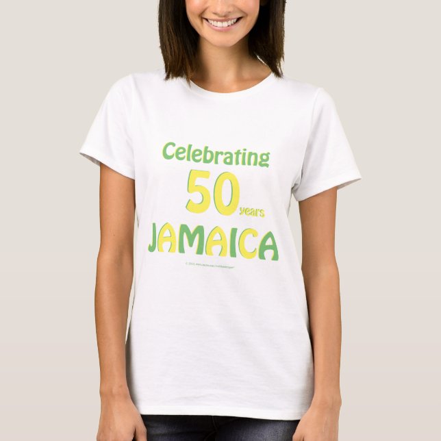 Camiseta 50° Aniversario de Jamaica (Anverso)