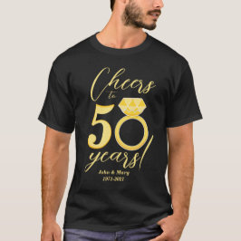 Camiseta 50 Aniversario de la Boda de Oro de 50 años