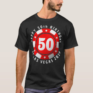 Camiseta 50 Aniversario de la Chip de Póquer de Las Vegas 
