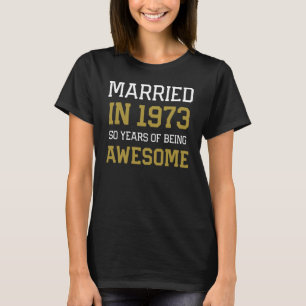 Camiseta 50° Aniversario de los Hombres Casados en Parejas 