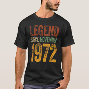 Camiseta 50 Aniversario de Noviembre Nacido 50 años de leye