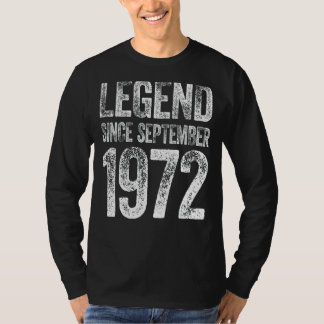 Camiseta 50 Aniversario de Septiembre Nacido 50 años de ley