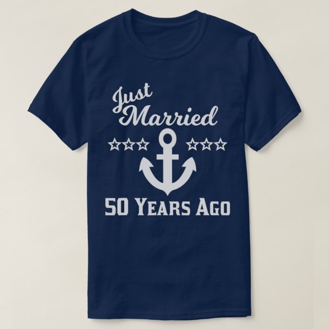 Camiseta 50° Aniversario del Boda recién casado 50 años (Diseño del anverso)