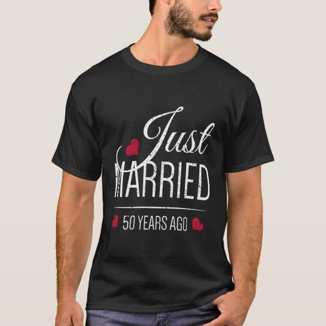 Camiseta 50 Aniversario Del Boda Recién Casado Hace 50 Años (Anverso)