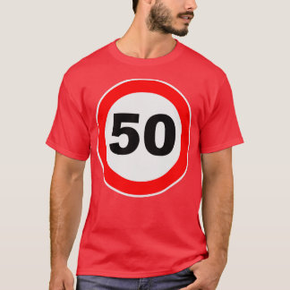 Camiseta 50 aniversario del Rótulo de Aniversario del Regal