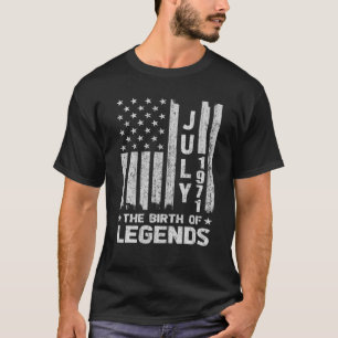 Camiseta 50 Aniversario Julio 1971 Nacimiento De Leyendas
