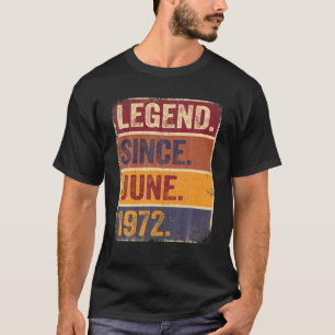 Camiseta 50 Aniversario Junio Nacido 50 Años De Leyenda Des