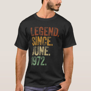 Camiseta 50 Aniversario Junio Nacido 50 Años De Leyenda Des