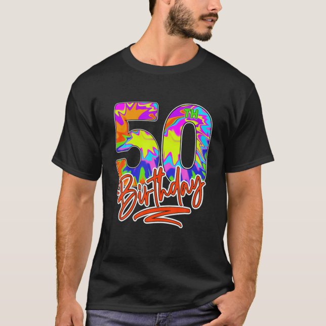 Camiseta 50 Aniversario Mujeres De 50 Años Fiesta De Colas (Anverso)