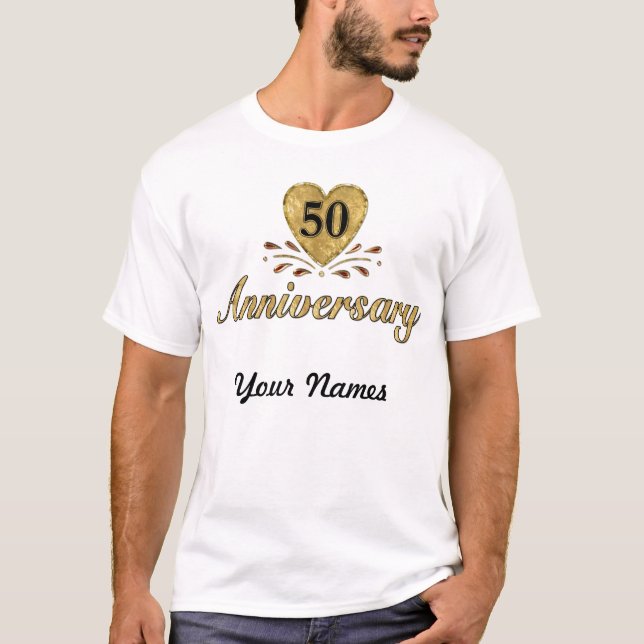 Camiseta 50° Aniversario - Oro (Anverso)