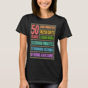 Camiseta 50 años 600 meses 50 cumpleaños cincuenta