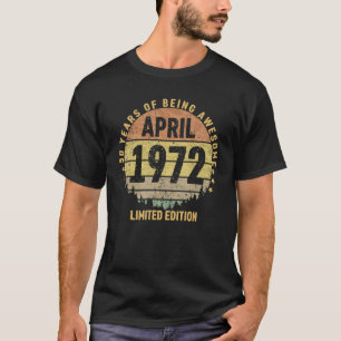 Camiseta 50 años de asombro abril 1972 50º cumpleaños Ap