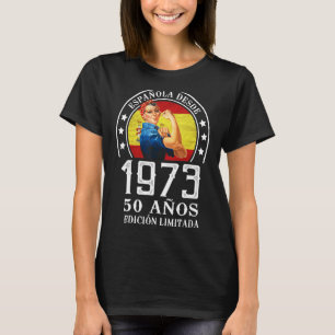 Camiseta 50 años de celebración cumpleaños mujer Española E