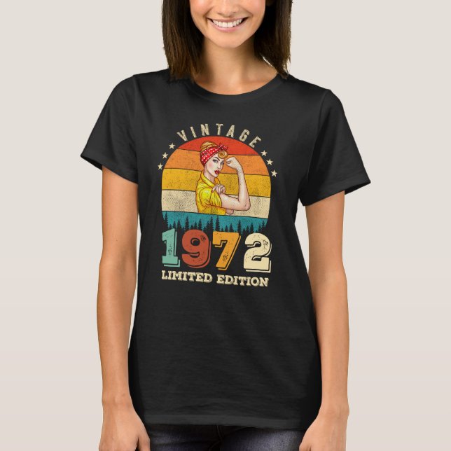 Camiseta 50 años de edad 1972 Viñeta 50 años Regalos de cum (Anverso)