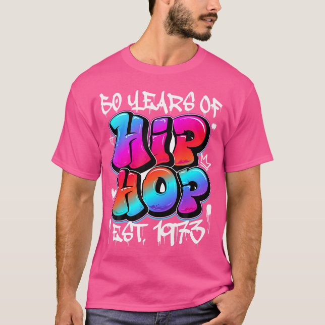 Camiseta 50 Años De Edad 50 Aniversario Del Graffiti De Hip (Anverso)