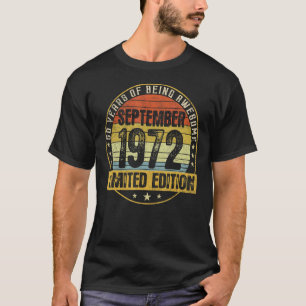 Camiseta 50 años de edad increíble desde septiembre