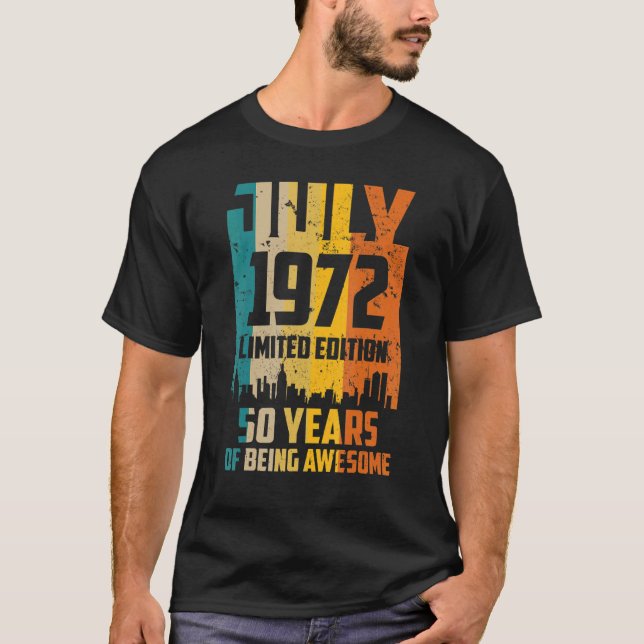 Camiseta 50 años de festividad desde julio de 1972 Vin (Anverso)