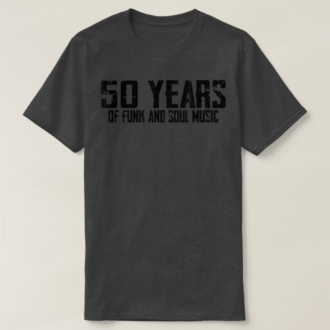 Camiseta 50 años de funk y música Soul (Diseño del anverso)