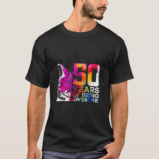 CAMISETA 50 AÑOS DE HABER SIDO INCREÍBLEMENTE GATO 50 DE CU (Anverso)