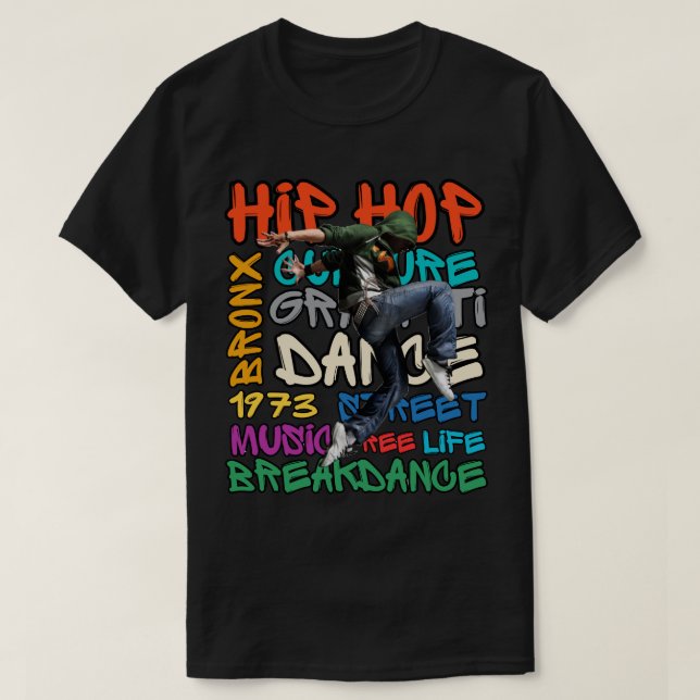 Camiseta 50 años de Hip Hop (Diseño del anverso)