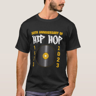 Camiseta 50 Años De Hip Hop Vinyl Retro 50 Aniversario Cele