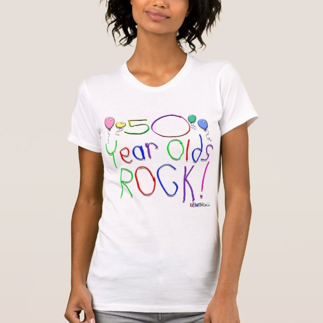 Camiseta ¡50 años de la roca! (Anverso)