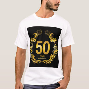 Camiseta 50 años de Purpurina de oro