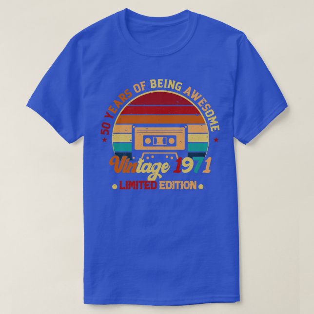 Camiseta 50 años de ser impresionante venado 1971 edición l (Diseño del anverso)