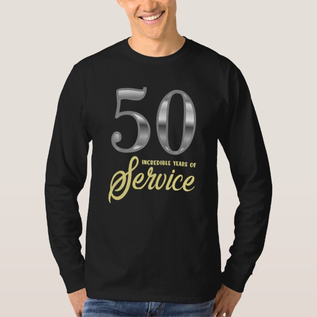 Camiseta 50 Años De Servicio 50 Aniversario Del Empleado Ab (Anverso)