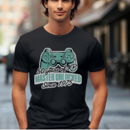Camiseta 50 años de XP Master Unlocked Gamer cumpleaños
