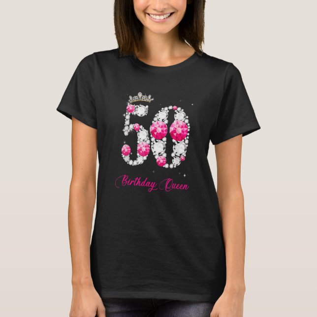 Camiseta 50 años es mi 50 cumpleaños Reina Diamante (Anverso)