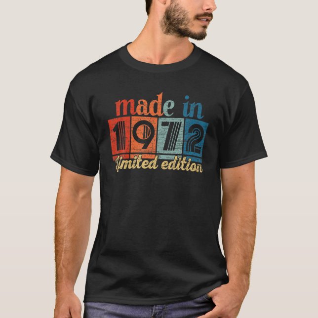Camiseta 50 Años Regalos De Cumpleaños Realizados En 1972 L (Anverso)