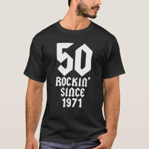 Camiseta 50 Años : Rock Clásico De Música 1971 50º Nacimien