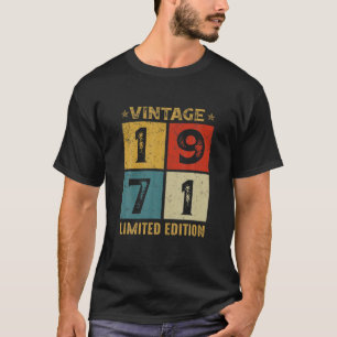 Camiseta 50 Años Vintage 1971 Edición Limitada 50º Nacimien
