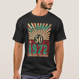 Camiseta 50 Años Vintage 1972 Edición Limitada 50º Nacimien