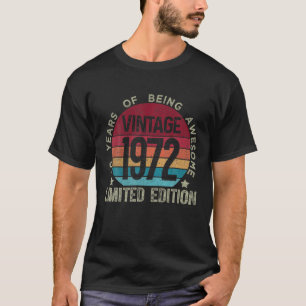 Camiseta 50 Años Vintage 1972 Edición Limitada 50º Nacimien